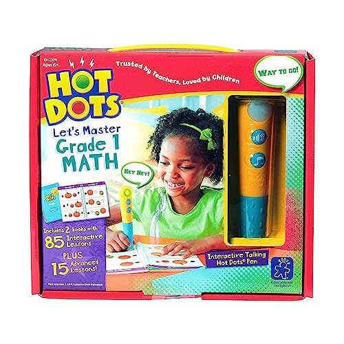 Hot Dots Jr. Let's Master Grade 1 Math, Multicolor (2374)