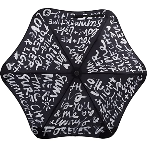 サエラ Saella Brandt Metro Blacklist Paint Folding Umbrella, 21.7 inches (55 cm) Ribs