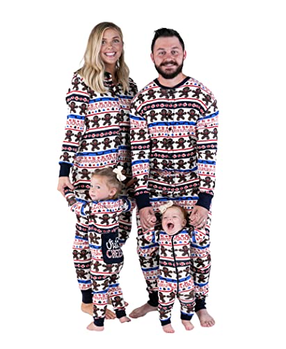 Lazy One Flapjacks, Matching Christmas Pajamas for The Dog, Baby & Kids, Teens, and Adults (Sweet Cheeks Gingerbread, Large)