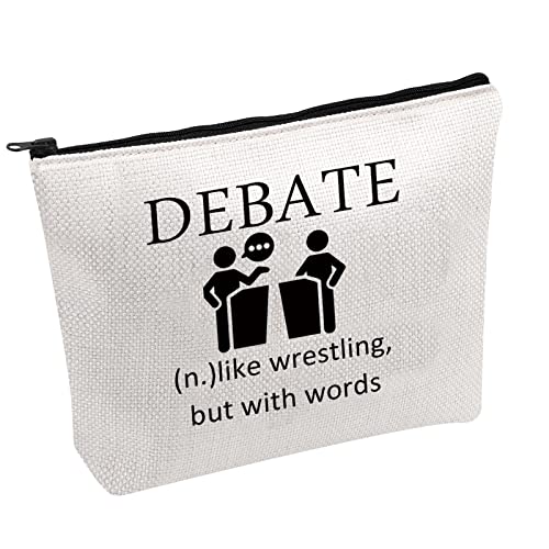 FOTAP Debater Survival Kit Debate Team Cosmetic Bag Debate Definition Zipper Pouch Makeup Bag Master Debater Gift (Debate)