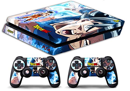 Skin Ps4 SLIM - DRAGON BALL GOKU ULTRA INSTINCT - limited edition DECAL COVER ADESIVA Playstation 4 Slim SONY BUNDLE