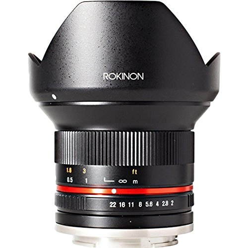 Rokinon 12mm F2.0 NCS CS Ultra Wide Angle Lens Sony E-Mount (NEX) (Black) (RK12M-E)