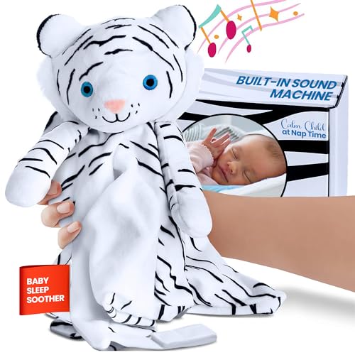 Baby Toy - Soother Lovey – Newborn Toys - White Noise and Lullaby – Toddler Sleep Aid – Helps Calm Child at Nap Time Routine – Awesome Baby Gift – Portable Plush Toddler Snuggle Toy – Blanket