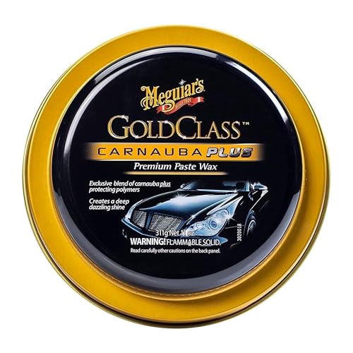 Meguiar's G7014J Gold Class Carnauba Plus Premium Paste Wax, Creates a Deep Dazzling Shine - 11 Oz Container