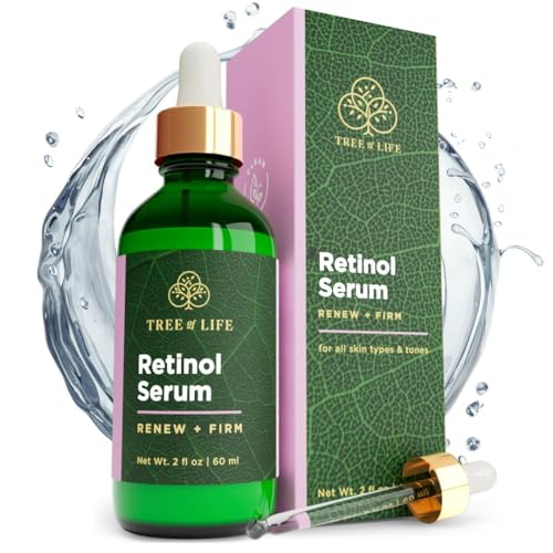 Tree of Life Facial Serum for Face, Brightening, Firming, Hydrating, Dry Skin, Dermatologist Tested - Retinol Serum