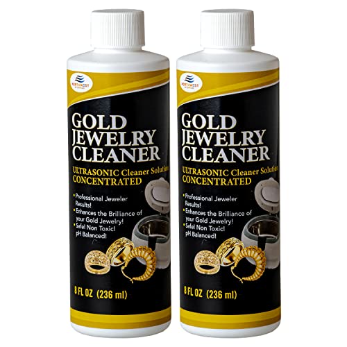 NORTHWEST ENTERPRISES Gold Jewelry Cleaner, Ultrasonic Jewelry Cleaner Solution Concentrate Scientifically Engineered Uniquely for Gold Jewelry (2)
