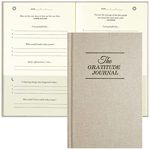 PUKYO The Gratitude Minute Journal, a few Minute Journal, Daily Journal with Prompts for Affirmation, Happiness, Mindfulness, Positivity, Wellness, Undated Journal for Women & Men(8.5 * 5.5 inches)