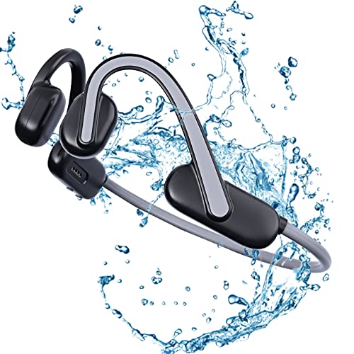 NUBWO Open Ear Bone Conduction Headphones, Bluetooth Wireless Headphones with Built-in Mic, Stereo Denoise, 10 Hours-Play, Waterproof Earphones for Running Cycling Workouts