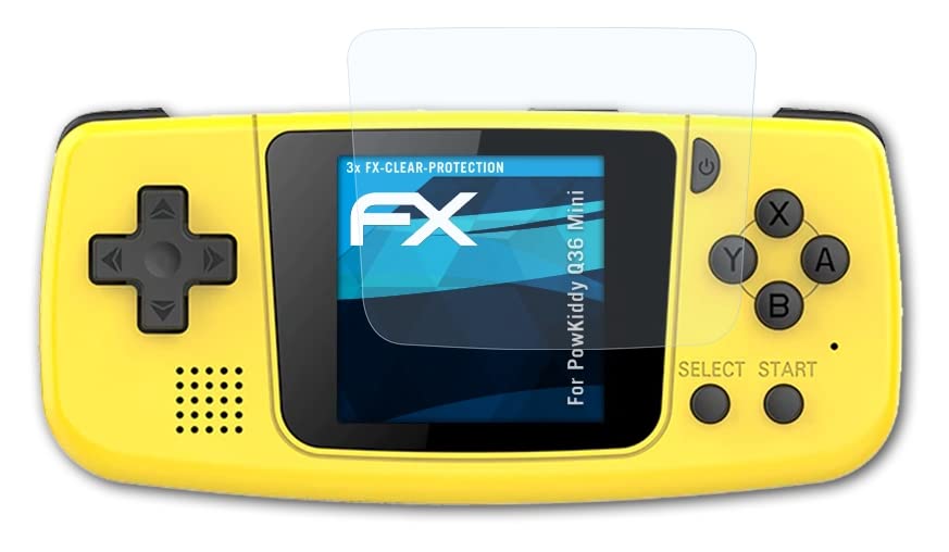 atFoliX Screen Protection Film compatible with PowKiddy Q36 Mini Screen Protector, ultra-clear FX Protective Film (3X)