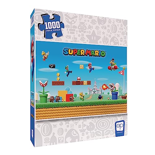 Super Mario Mayhem” 1,000 Piece Jigsaw Puzzle | Collectible Super Mario Puzzle Artwork Featuring Mario, Luigi, Koopa troopas and More! | Officially Licensed Nintendo Puzzle & Merchandise