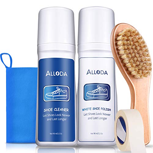 Shoe Cleaner+Shoe Whitener, Sneaker Cleaner, Brush-Shoe Cleaning Kit, Alloda