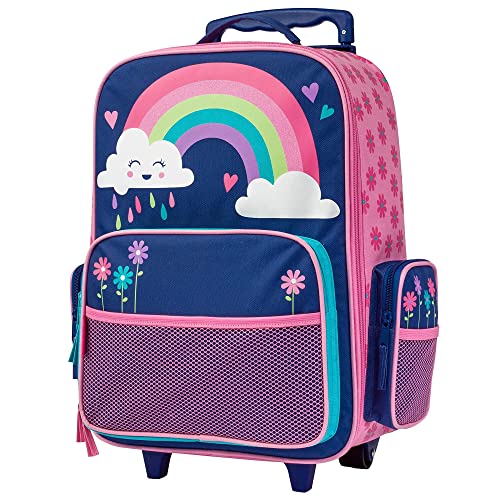 Stephen Joseph Kids' Classic Rolling Luggage, Rainbow, One Size