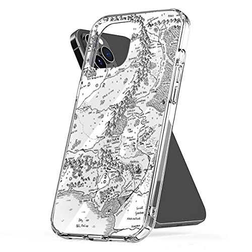 Phone Case Fantasy Cover Map Accessories Middle Shockproof Earth TPU Protect Compatible with iPhone 15 14 Pro Max 13 12 11 X Xs Xr 8 7 6 6s Mini Plus Transparent