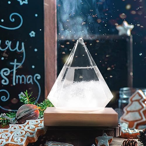 Weather Storm Glass Bottle Drop Creative Stylish Weather Station Forecaster Barometer, Desktop Decoration Crafts of Choice