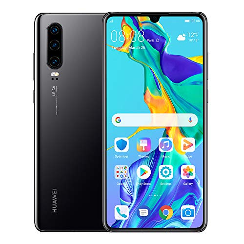 Huawei P30 128GB+6GB RAM (ELE-L29) 6.1' LTE Factory Unlocked GSM Smartphone (International Version) (Black)