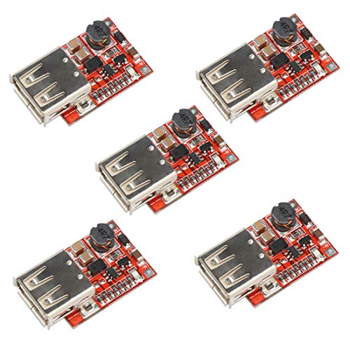 HiLetgo 5pcs DC-DC Buck Step Down Module 6-20V 12V/20V to 5V 3A USB Charger Module