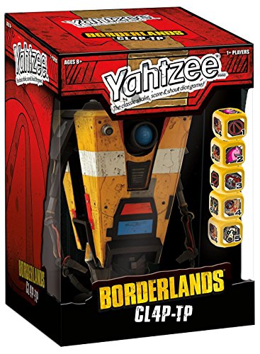 USAOPOLY Yahtzee: Borderlands CL4P-TP Game