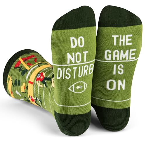 Lavley Do Not Disturb, The Game Is On Football Socks - Funny Gift for Football Fans, Unisex for Men, Women, and Teens