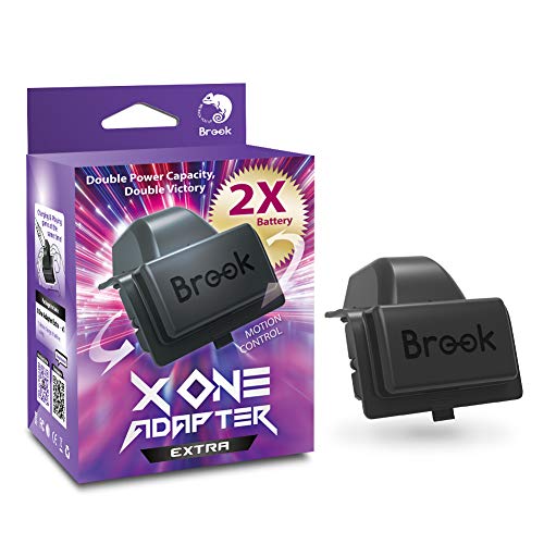 Brook X ONE Adapter Extra XL - Extra Battery Life Version, Wireless Rechargeable Controller Battery Converter for Xb one Controller to Play Games on Xb Series X/S, PS4 - Black