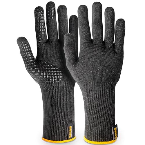 Deiss Pro Cut Resistant Gloves Food Grade, Anti Cut Gloves for Secure Cooking, Grilling, Housework & Gardening - Level 5 Hand Protection Gloves - Size M