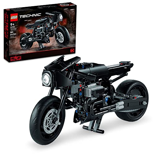LEGO Technic The BATMAN – BATCYCLE Set 42155, Collectible Toy Motorcycle, Scale Model Building Kit of The Iconic Super Hero Bike from 2022 Movie