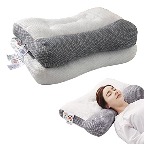 Japan Ergonomic Pillow, 2023 New Orthopedic Correction Repair Traction Contour Pillow Sleeping Pillow, Neck and Shoulder Pain Pillow for All Sleeping Positions