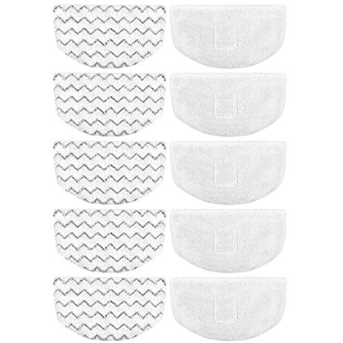 Extolife 10 Pack Steam Mop Replacement Pads for Bissell Powerfresh Steam Mop 1940 1806 1544 2075 2685A 2181 2814 Series, Model 19402 19404 19408 19409 1940A 1940F 1940Q 1940T 1940W B0006 B0017 2075A