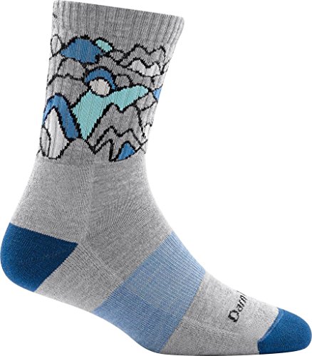 Darn Tough Coolmax Zuni Micro Crew Cushion Sock - Women's Light Gray Medium…