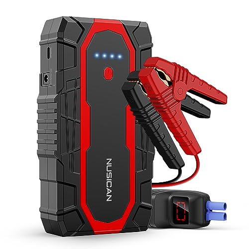 Car Battery Jump Starter, NUSICAN 1500A Lithium Car Starter (Up to 7L Gas & 5.5L Diesel Engine) 12V Auto Lithium Battery Booster for Cars, Trucks, SUV, Portable Power Pack with USB Quick Charge 3.0