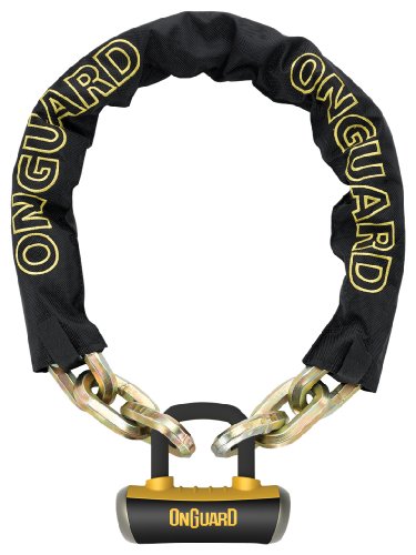 ONGUARD ONG: 8016L 6' BEAST HEX CHAIN 6'x14mm W/X4 LOCK, Black
