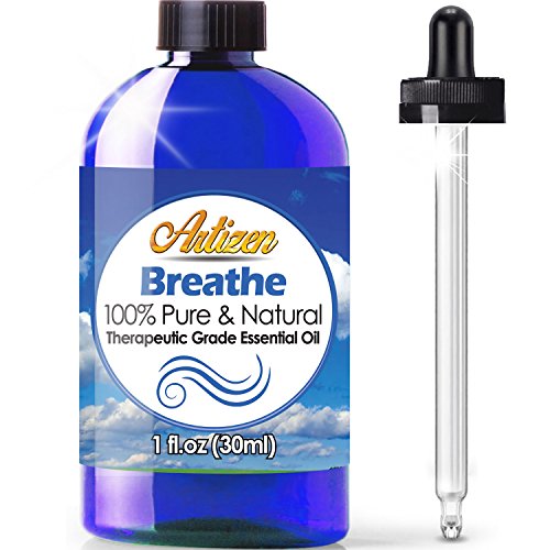 Artizen Breathe Blend Essential Oil (100% Pure & Natural - Undiluted) Therapeutic Grade - Huge 1oz Bottle - Perfect for Aromatherapy, Relaxation, Skin Therapy & More!