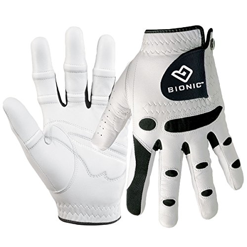 Bionic StableGrip with Natural Fit Golf Glove - White (XX-Large, Left)