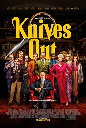 KNIVES OUT - 13.5'x20' Original Promo Movie Poster 2019 Chris Evans Daniel Craig