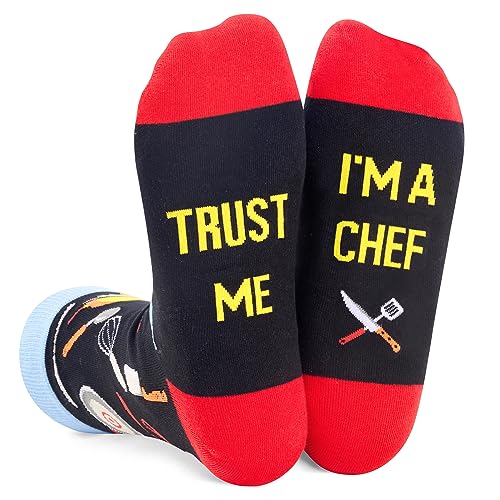Zmart Unisex Chef Socks Cooking Socks Baking Socks, Chef Gifts Cooking Gifts Baking Gifts Pastry Chef Gifts Gifts For Baker