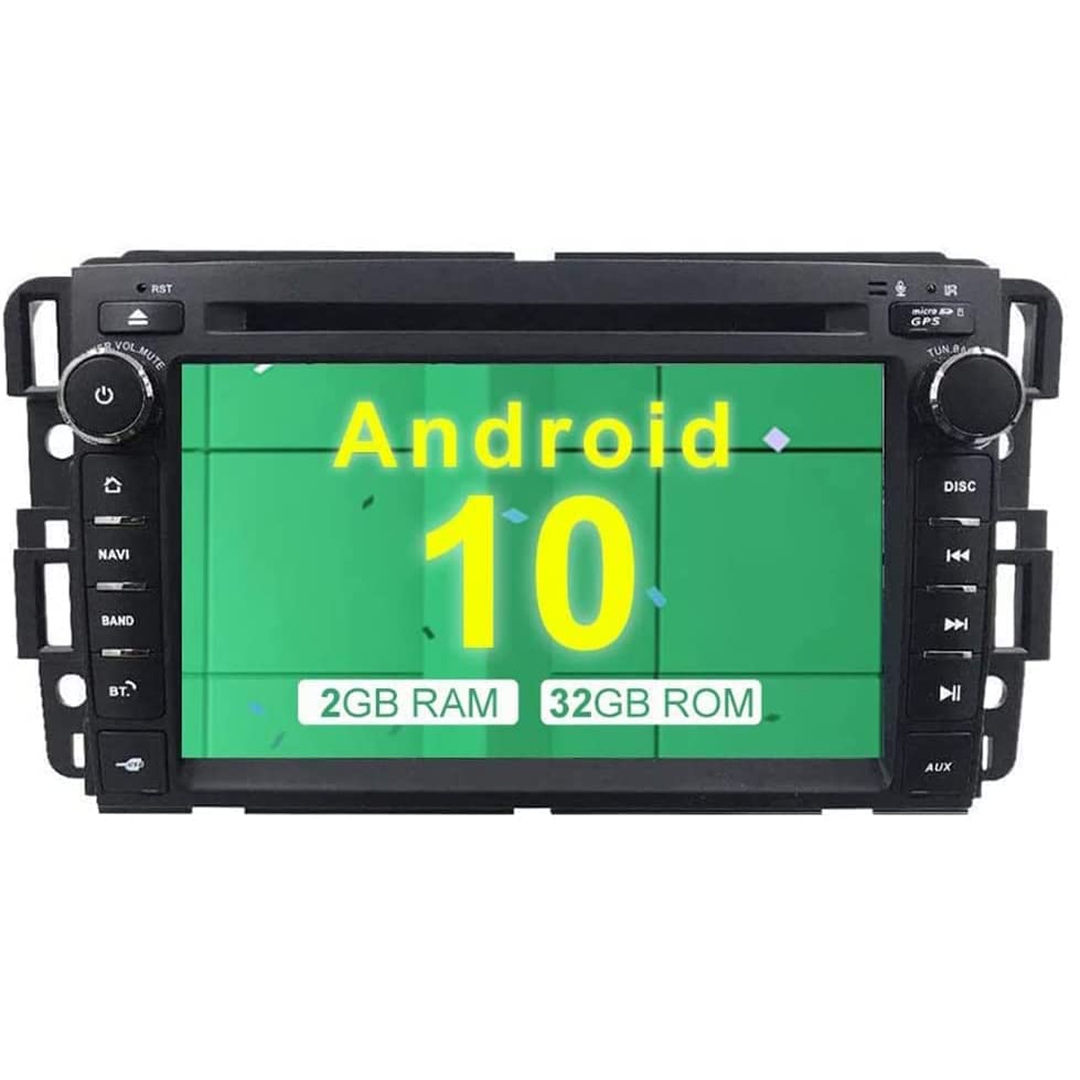 MCWAUTO Compatible Jeep Wrangler JK Dodge Ram Challenger GPS DVD Player Head Unit Android 10.0 Car Stereo Single Din 6.2” 2G RAM+32G ROM Indash Radio with Navigation Bluetooth/Rear Camera