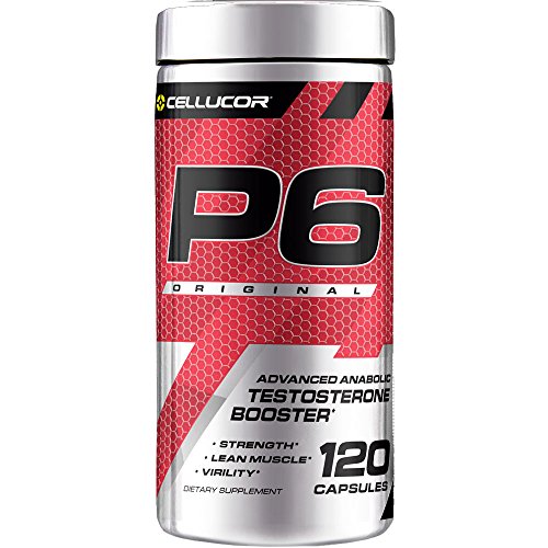 Cellucor P6 Original Enhanced Support for Men, Build Advanced Anabolic Strength & Lean Muscle, Boost Energy Performance, Increase Virility Support, 120 Capsules