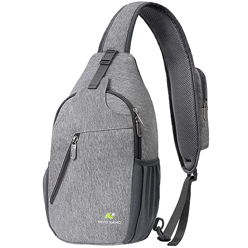 N NEVO RHINO Crossbody Sling Backpack Cross Body Bags for Women Sling Purses Bag Shoulder Bag Travel Hiking Chest Bag Daypack