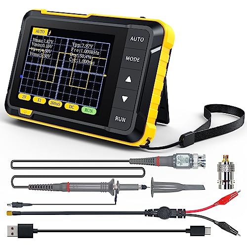 FNIRSI DSO152 Oscilloscope - 2.8' TFT Handheld Digital Oscilloscope Kit Portable Automotive Oscilloscope, 2.5MS/s High Sampling Rate, 200KHz Bandwidth, Trigger Function Auto/Nomal/Single