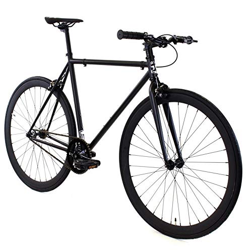 Golden Cycles Fixed Gear Single Speed Bike - Perfect Urban Commuter Bicycle with Front and Rear Brakes - Ideal for Teens and Adults - The Bike Come in Different Sizes (52cm, Vader)