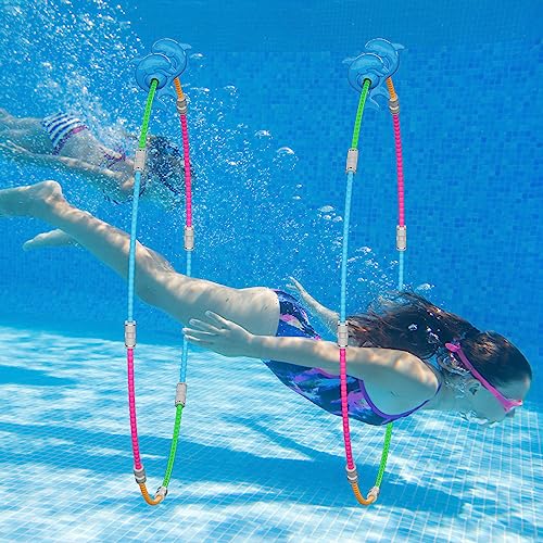 Forblader Pool Ring, 2-Pack, Underwater Sports Swim Thru Rings for Kids, Ideal Pool Games Toy for Kids Aged 5, 6, 7, 8, 9, 10, 11,12