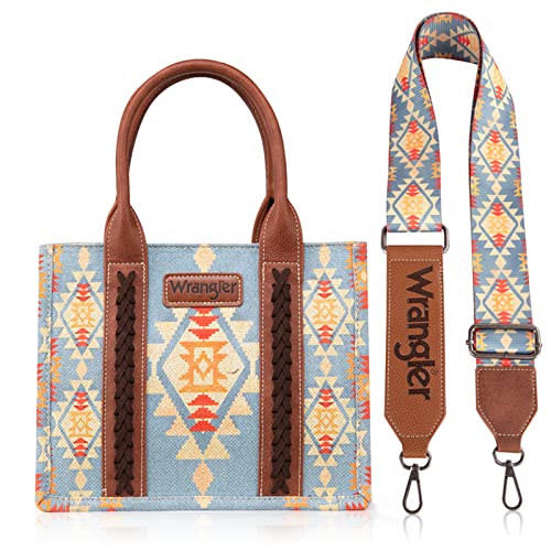 Wrangler Tote Bag for Women Western Shoulder Purses Boho Aztec Satchel Hobo Handbags WG2202-8120SBR