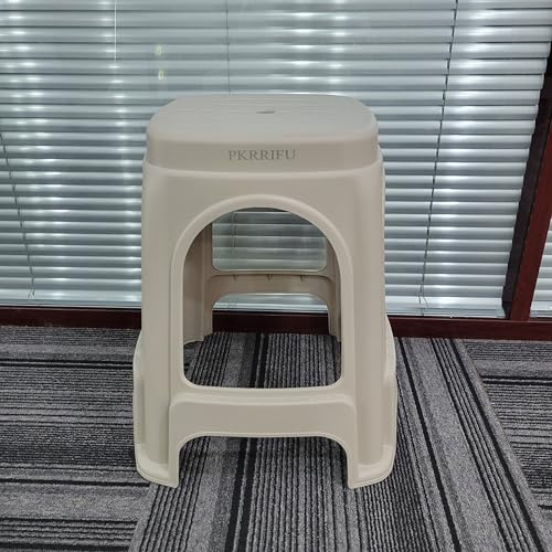 PKRRIFU Stools Lightweight Tall Plastic Stool, Fashionable and Practical