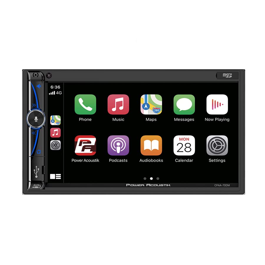 Power Acoustik CPAA-70DM Double Din 7″ Digital Multimedia Headunit + Precision Screwdriver Set, 16 Piece.