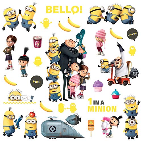 Minions RMK2080SCS Wall Decal, Despicable Me 2