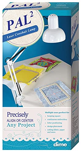 Perfect Alignment Laser 2 (PAL2) - Crosshair Lamp for Aligning Sewing, Embroidery, Paintings, Home Decor and More
