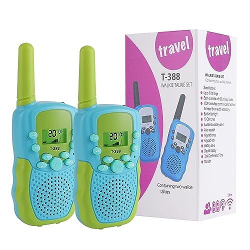 Kids Walkie Talkies Toys for Boys,Walkies Talkies 2 Pack for Boys Girls Toys for 3 4 5 6 7 8 9 10 11 12 Year Old Kids Camping Outdoor Games Stocking Stuffers