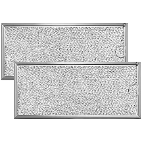 2 Pack Microwave Grease Filter Compatible with Whirlpool and GE Microwaves - WB06X10596 Microwave Oven Grease Filter Approx 13' x 6'