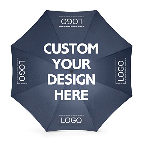 NICTIME Custom Foldable Umbrellas Design Your Own Add Logo or Image Personalized Rainy/Sunny Windproof Customized Advertising Umbrella Gift