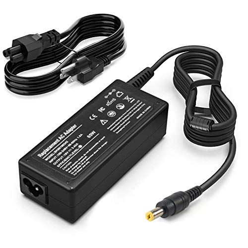 65W 19V 3.42A AC Adapter Charger for Acer Aspire V3 V5 E1 E3 E5 ES1 R3 M5 F5 5000 5100 5250 6920 7741Z N15Q1 N16Q2 Laptop Power Supply Cord Monitor for Acer LCD H236HL SA230 G276HL S230HL G246HL