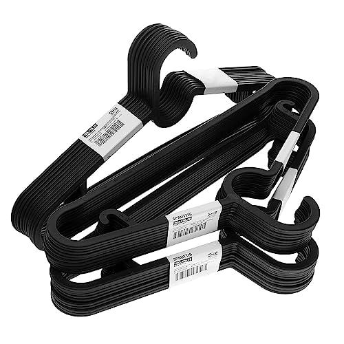 IKEA Hangers Flexible Sturdy Black (20 Pack)
